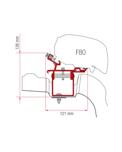 Fiamma F65 / F80 Adapter Kit VW Crafter va. 2017