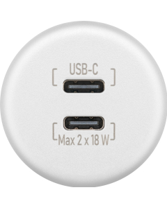 Dubbele ingebouwde oplader USB-C