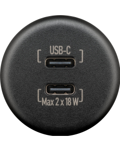Dubbele ingebouwde oplader USB-C