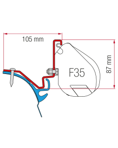 Fiamma F35 Adapter Kit VW T6 Kepler
