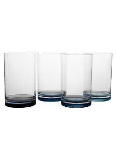 Drinkglas Set  300ml blauw  4 stuks