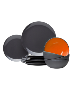 Gimex Serviesset Greyline Oranje