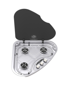 Thetford  kookplaat Triangle  Basic Line 330 3-pits links  met elec.ontsteking