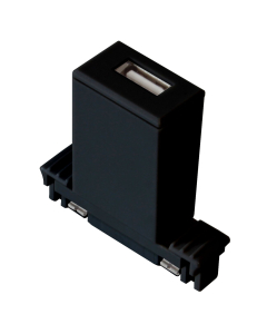 Dimatec USB-Stopcontact zwart, 5V 2A