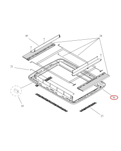 Dometic Midi Heki Onderkader Kaal