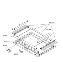 Dometic Midi Heki Style Onderkader Beugeluitvoering