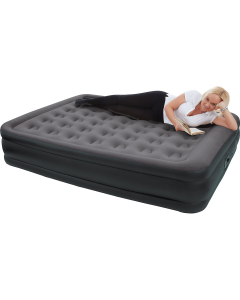 Wehncke Luchtbed Double Antraciet 203 x 157 cm.