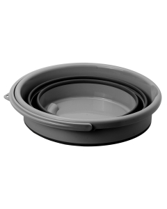 Brunner opvouwbare emmer Drum, grijs/zwart, 15 liter