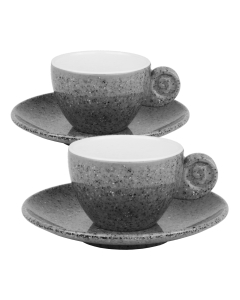 Expresso Set Classic Line Graniet 4-delig