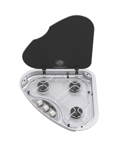 Thetford  kookplaat Triangle  Basic Line 330 3-pits rechts met elec.ontsteking