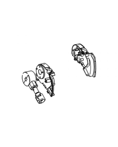 Thule 6300 Eindkappen Set incl. Draaimechaniek