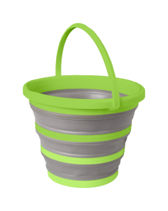 Brunner opvouwbare emmer Drum, grijs/groen, 10 liter