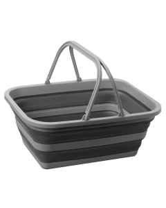 Brunner opvouwbare waskom Holdall, grijs/zwart