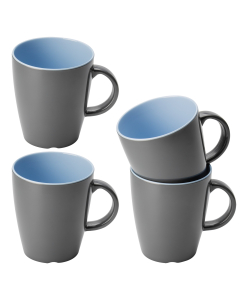 Servies Serie  Vivid Line Drink Beker 4- Delig  blauw