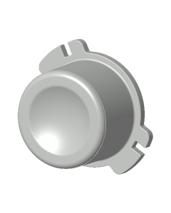 Serviceklep drukknop wit