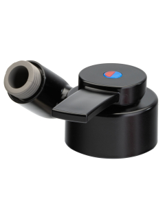 Comet  Florenz Doucheaansluiting 1/2" Zwart matt, - ZB
