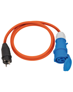 Brennenstuhl campingadapterkabel IP44 1,5m oranje