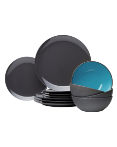 Gimex Serviesset Greyline Blauw