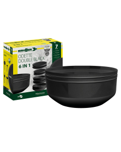 6-in-1 Odette servies zwart