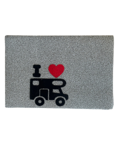 Vloermat Green Flock Grey Camper, 40 x 60 cm