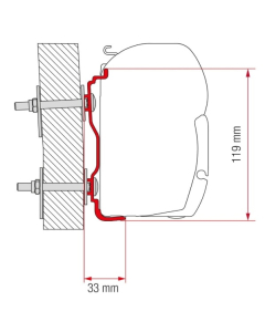 Fiamma F45 Adapter Hymer va. 2016