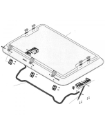 Dometic Heki 2 Glas excl. Aanbouwdelen
